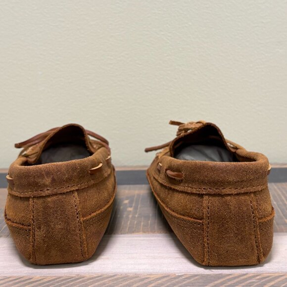 Minnetonka Double Brown Soft-Sole Slip-Ons - Picture 4 of 4